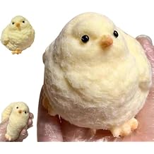 Animal Chick Squeeze Toy, Handmade Taba Squishy Chick, Yellow, Compact, All Ages, Non-toxic, 2"W x 2.5"L x 2.5"H