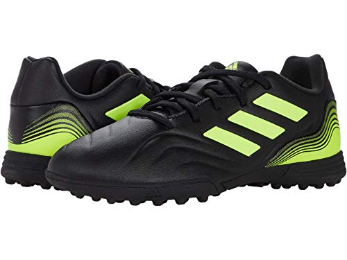adidas Boy's Copa Sense.3 Turf Soccer Shoe, Black/White/Solar Yellow, 10.5 Little Kid