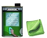 infissi alluminio colore acciaio Resa: 1 litro di olio / 15-20 mq di superficie