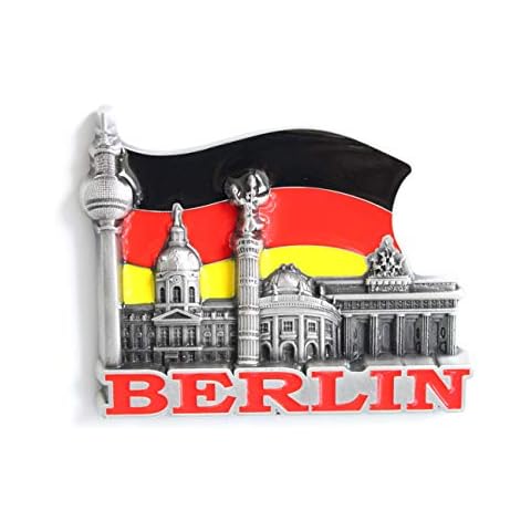 3D City Metal Fridge Magnets Set Cover