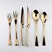 yywl - Set di Posate placcate in Oro Rosa Occidentale per Dessert e Scoops
