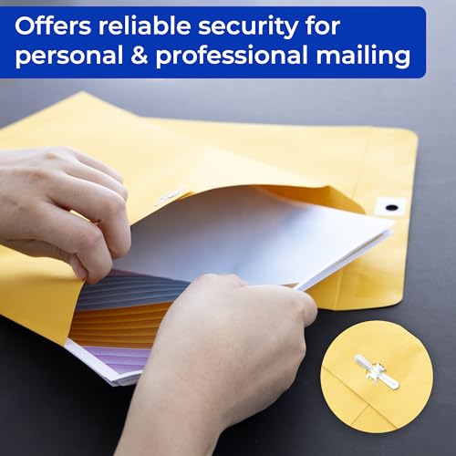 Envelope com fecho BAZIC 25,4 cm x 33 cm (pacote com 4)