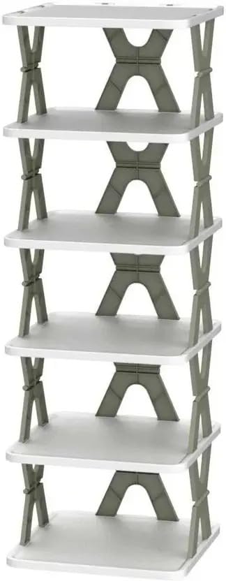 STELITE 5 Layer Shoe Rack X Design | Lightweight & Foldable Plastic Shoe Cabinet | Space-Saving DIY Shoe Organizer Stand for Home | Durable 5-Tier Storage Shelf (White or Gray) STELITE 5 Layer Shoe Rack X Design | Lightweight & Foldable Plastic Shoe Cabinet | Space-Saving DIY Shoe Organizer Stand for Home | Durable 5-Tier Storage Shelf (White or Gray)