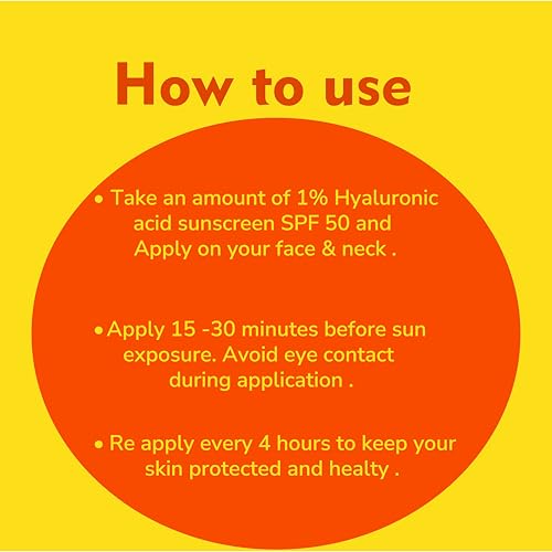 Image of Dermistry 1% Hyaluronic Sunscreen SPF 50 Oil Free Water Based Aqua Gel For Dry Oily Acne Prone Combination & All Skin Types Lightweight Non-Greasy No White Cast Broad Spectrum UVA UVB Protection 50ml