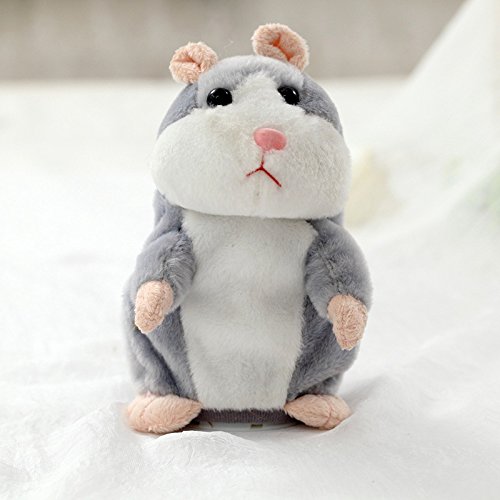 15cm Lovely Talking Hamster Speak Talk Sound Record Repeat Stuffed Plush Animal Kawaii Hamster Toys (Gray) 15cm Lovely Talking Hamster Speak Talk Sound Record Repeat Stuffed Plush Animal Kawaii Hamster Toys (Gray)