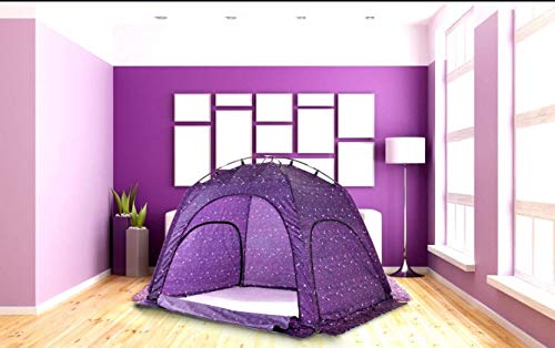 Laylala® Indoor Privacy And Play Tent On Bed Sleep Cozy In Drafty Room，Privacy Tent On Bed For Warm(Starlight) #TOP3