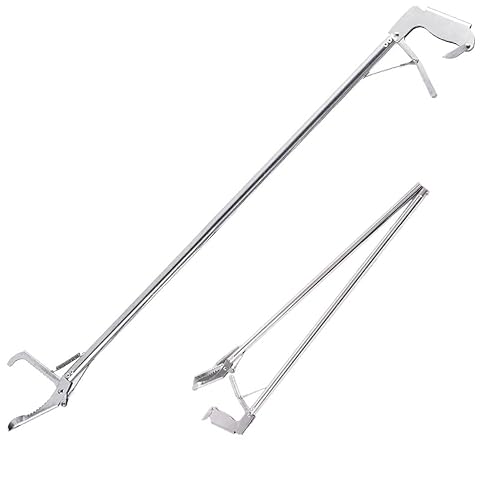Agarre de serpientes, 120 cm, pinza para serpientes robusta, para reptiles, anguila