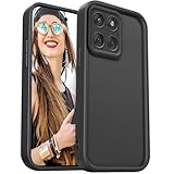 DESSEN Hülle für Motorola Moto G56 5G Handyhülle - Silikon Schutzhülle Stoßfest Kameraschutz Camera Protection Hülle Weiche TPU Bumper Cover, Schwarz