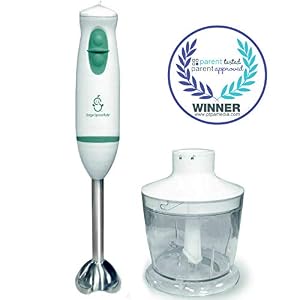 Image of Baby Food Maker | Baby Food Immersion Blender & Food Processor | Blends Baby Food In Seconds | Portable | Stainless Steel Blades | BPA, Phthalate, Lead & PVC Free | Baby, Toddler & Family 
