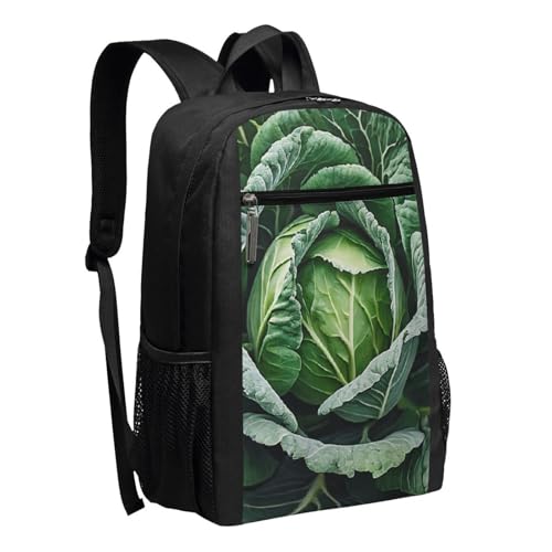 Bright Cabbage Backpack 17 Inches, Unisex Sports Rucksack, Large-Capacity Travel Bag, Business Backpack.2