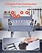 VEVOR Box and Pan Brake, 12 in Sheet Metal Bending Brake, 20-Gauge Mild Steel Capacity, 0-135 Degree Adjustable, Metal Bender Machine with 5 Fingers, Heavy-Duty Aluminum Folder for Precise Bending