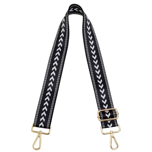 ZANQANO Purse Strap Replacement Crossbody Bag Women Wide Adjustable Jacquard Woven Handbag Straps