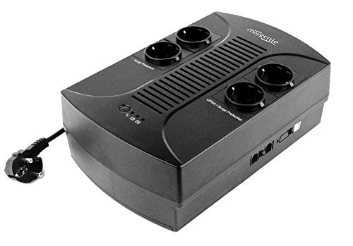 EnerGenie EG-UPS-001 USV mit AVR (650 VA) schwarz