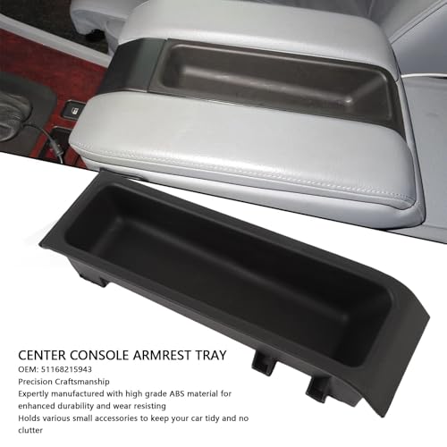 Support de conteneur d'insertion d'accoudoir stable pour console E39 1995-2003 - 2