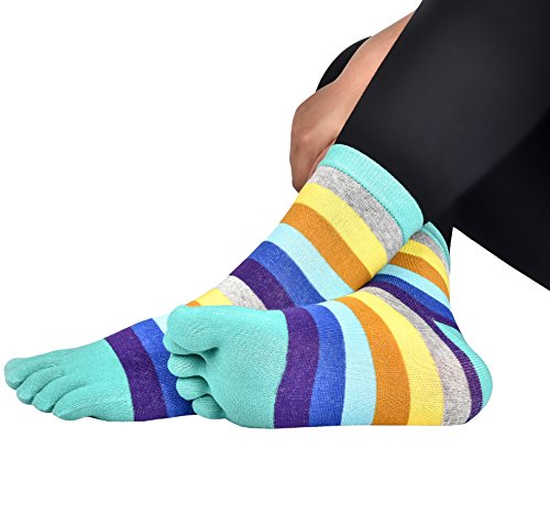 EEVASS Colori Misti Socks Donna Calzini con Dita