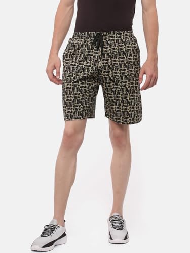 Image of Dollar Solid Men's Shorts | All-Over Print | One Side Zipper Pocket with Label Branding | Self Waistband with Drawcord | Wide Array of Attractive Prints