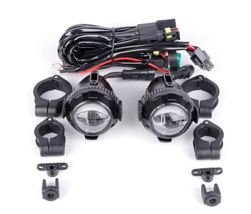 Faros auxiliares antiniebla de aluminio anodizado para BMW F800GS y R1250GS