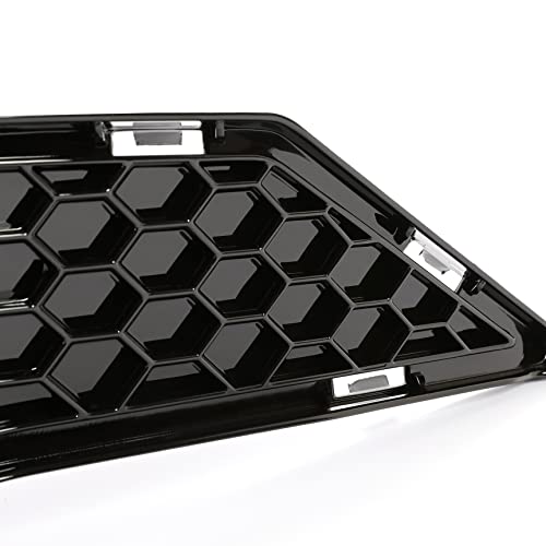 HECASA Upper + Lower Grille Compatible with 2018-2023 Ford Mustang Black Honeycomb Style Bumper Grill by HECASA - Image 9