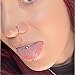 NewkeepsR Steel 5 Pairs-16G Tongue Cheek Dimple Nipple Piercing Straight Barbell Short Industrial Bars Jewelry, Length 8mm/10mm/12mm/14mm/16mm