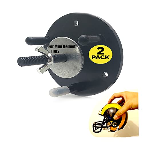 Mini Football Helmet Wall Mount Display Floating Hover for (Mini Size Helmet) Hidden Brackets 2-Pack