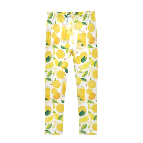 KLL Summer Small Fresh Watercolor Toddler Girls' Legging Casual High Waisted Sweatpants Exercise