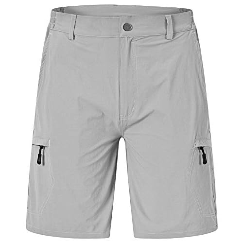 Rdruko Men’s Quick Dry Cargo Shorts Hiking Work Golf Shorts 6 Pockets