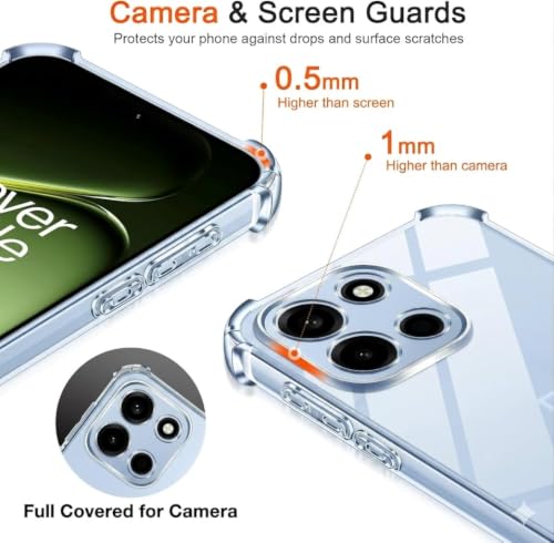 Image of Lustree Nord CE 6,Back Cover Compatible with OnePlus Nord 6 5G|with Ai Button 4 Corner Air Cushion Protection & Camera Protection | Slim & Stylus Cover OnePlus Nord CE 6 / Nord 6