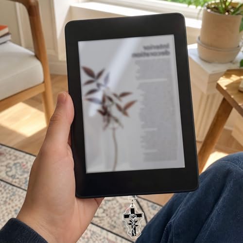 Colgantes de tapón antipolvo para Kindle LuneClat: dale un toque gótico Y2K a tus lecturas 4