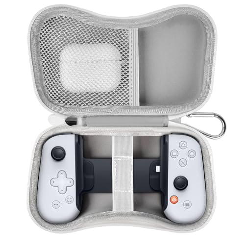 casmilee Case for BACKBONE One Mobile Gaming Controller 2nd Gen/1st Gen Handheld Gaming Console Portable Travel Holder for Cables Power Bank Accessories - Box Only (White)