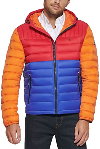 Tommy Hilfiger Mens Quilted Warm Windbreaker Jacket Red XXL4