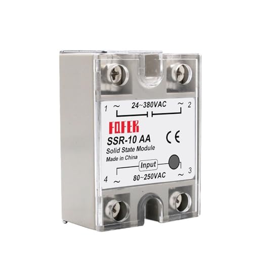Relais statique SSR-50DA 3-32VDC 24-380VAC commande PID monophasé - 4