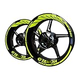 Jantes Moto Pour Y&AMAHA Pour Yzf Pour R1 Pour R3 Pour R15 R1m Pour R6 Pour MT07 Pour MT09 Pour FZ6 Pour R15 Pour Wr450f Pour HP4 Autocollant Jante Roue Autocollants Réfléchissants Jante (Color : 7)