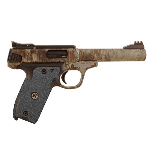 TALON GRIPS Adhesive Pistol Grip – Compatible with Smith and Wesson 22 Victory – Made in The USA – Granulate, Black
