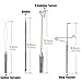 XFISHMAN Fly Tying Tool Kit 12 in 1 with Bobbin Finisher Scissors Hackle Hair Stacker Fly Fishing Tying Tools Set