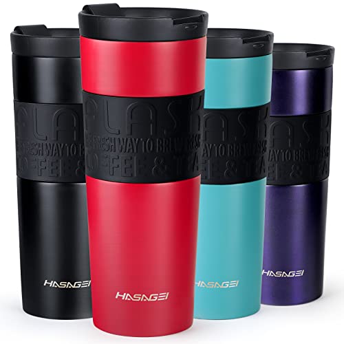 HASAGEI Travel Mugs for Hot Drinks 600ml Insulated Coffee Mug with Leakproof Lid BPA-Free Coffee Travel Mug