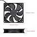 DORHEA 4PCS 12025 Fan 120x120x25mm DC 5V 120mm x 25mm USB Brushless Cooling PC Fan, Replacement Ball Bearing 120mm 4.72in Fan for Cooling DIY PC Computer Case Fan - USB