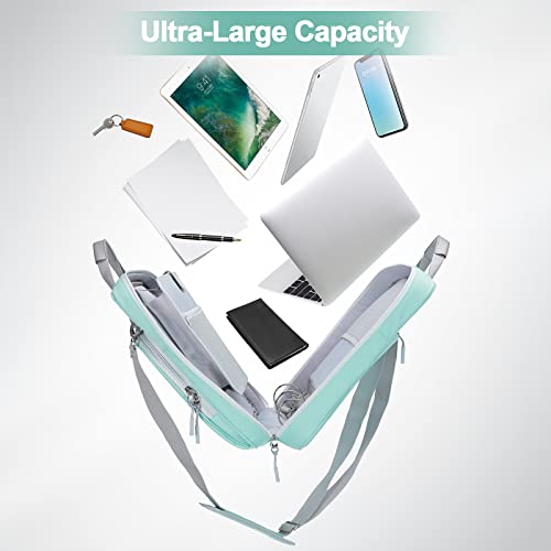 Losong Fichário com zíper de 3 anéis, 5 polegadas com alça de ombro, capacidade para 500 folhas e vá