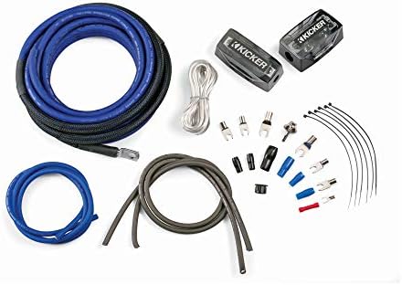 Kicker 46PKD4 PKD4 4AWG Dual Amplifier Power Kit - Power, Ground, Distribution Block, Remote Wire and Fuse Block.