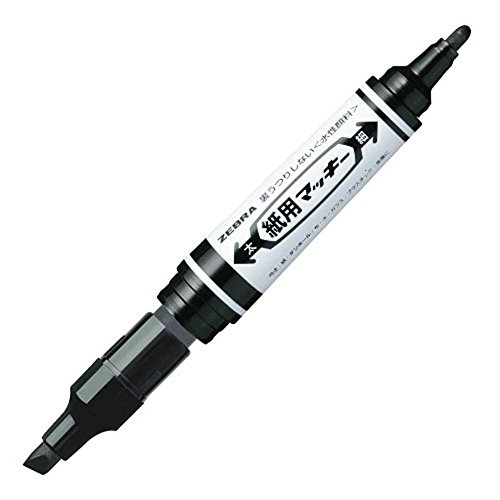 Zebra B-WYT5-BK Paper McKee feutres noirs de haute précision pack de 10