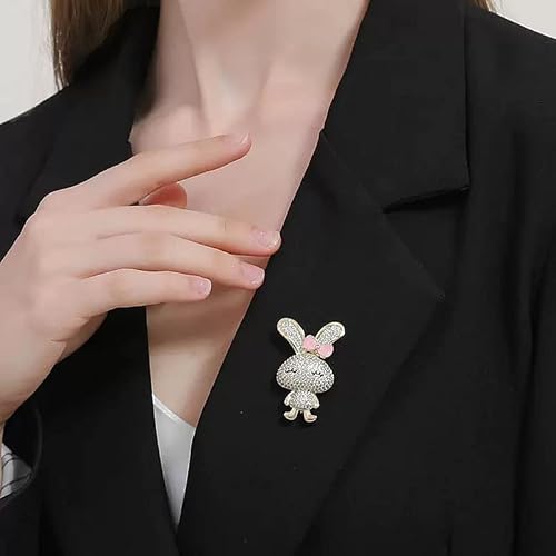Csenyuer Bowknot Rabbit Brooch Pins For Women, Multi-Colored Rhinestone Crystal Enamel Christmas Jewelry Gift For Girls #TOP2