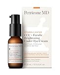 Perricone MD Vitamin C Ester CCC+ Ferulic Brightening Under-Eye Cream, 0.5 fl. oz. - Brightening Eye Cream with 3 Forms of Vitamin C & Ferulic Acid – Reduces Dark Circles – Ophthalmologist-Tested