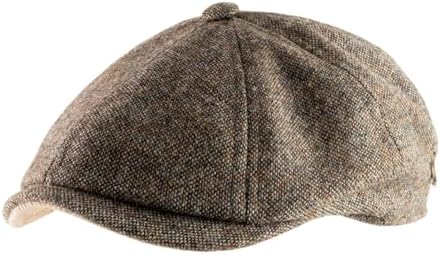 Béret Français En Laine Tweed 100% - Imperméable, Doublure Coton - Coupe Cintrée - Homme/Femme - Fabriqué En France - 6