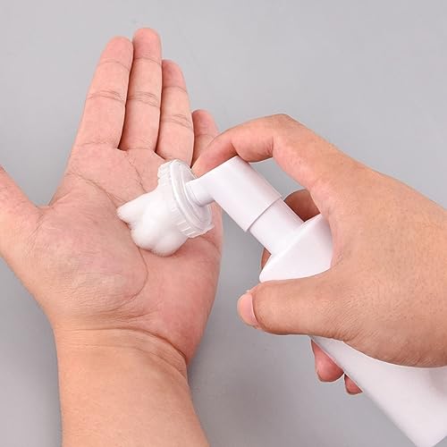 Frasco Espumador Pump Limpeza de Pele Facial Escova Silicone Skin Care Espumador para Sabonete Facia