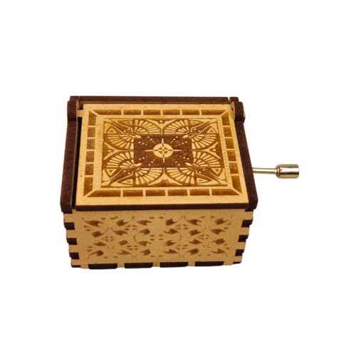 Image of Zesta Happy Birthday Musical Box Gift | Music Crank Mini Collectible for Girlfriend, Boyfriend, Husband, Wife | Unique Musical Gifts for Music Lovers | Vintage Wooden Box