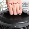 BLACK+DECKER 360-Degree Surround Heater and Fan Combo, 360 Space Heater for Office Desk, Home Office & Personal Use Desk, 2 Heat & Fan Only Settings, Adjustable Thermostat, BHDS156, Black