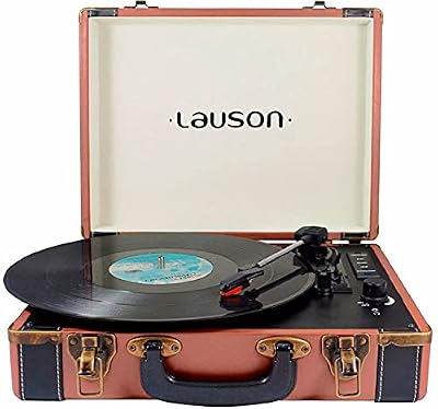 Tocadiscos Bluetooth vintage con altavoces Lauson CL605