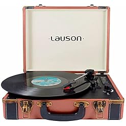 Lauson CL605 Platine Vinyle Bluetooth | Valise Reproducteur Vinyle Portable | Tourne-Disque Trois Vitesse 33/45/78 avec… - Les Beatles, Paul McCartney, John Lennon, RIngo Starr, George Harrison