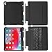 iPad Pro 12.9 Case with Keyboard 2018 3rd Gen - Not Fit 2017/2015 - Detachable Wireless iPad 12.9 inch Keyboard Case - Ultra Slim PU Leather - Shockproof Case - Support Apple Pencil Charging (Black)