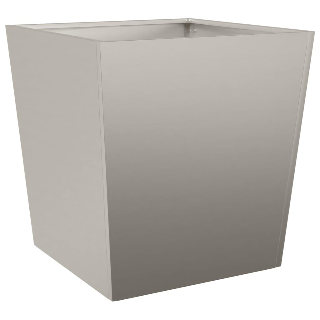Makastle Jardinière surélevée en métal - Résistante aux intempéries - pour Plantes et légumes - pour Jardin et terrasse - 50 x 50 x 50 cm - Acier Corten
