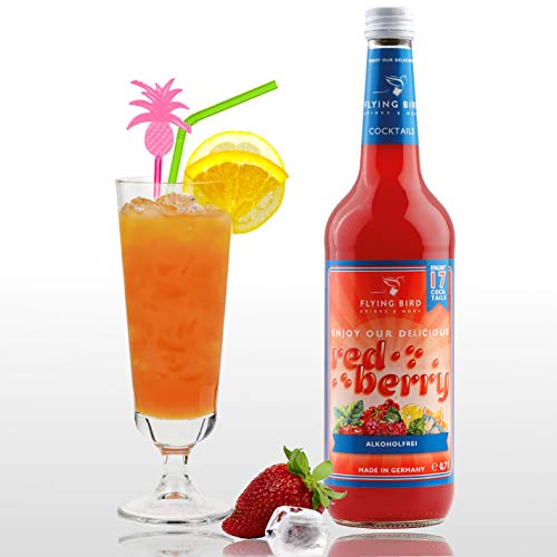 Red Berry - Bar Premix für fertige 17 Cocktails alkoholfrei | Flasche 0,7l mit allen Zutaten | Einfach mit Orangensaft mixen Cover